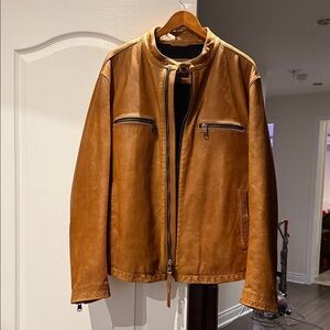 Banana Republic Men's Brown Leather Jacket